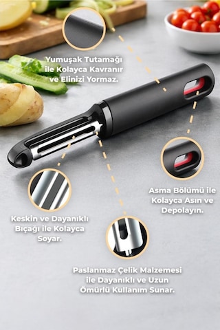 Primanova Gadget Paslanmaz Çelik Yatay Soyucu