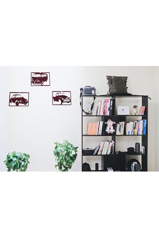 Minibüs Kamyonet Voswos 3'lü Klasik Lazer Kesim Metal Tablo