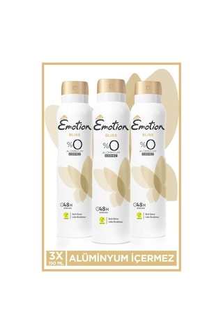 3 Adet Emotion Bliss Kadın Vegan Deodorant 150 Ml Hızlı Kurur , Leke Bırakmaz
