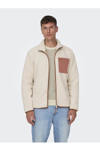 Only & Sons Onsdallas Life Sherpa Jacket Bej Erkek Ceket 22025599 Bej