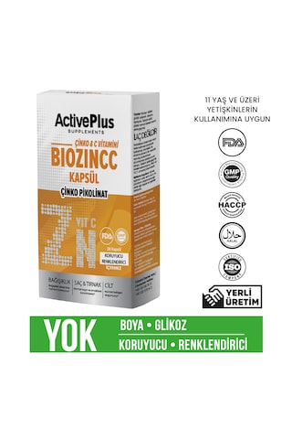 Active Plus Biozincc 30 Kapsül