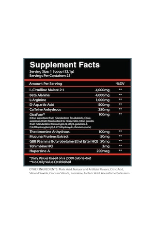 Centurion Labz God Of Fire Thermo Ripped Pump Preworkout - Yohımb