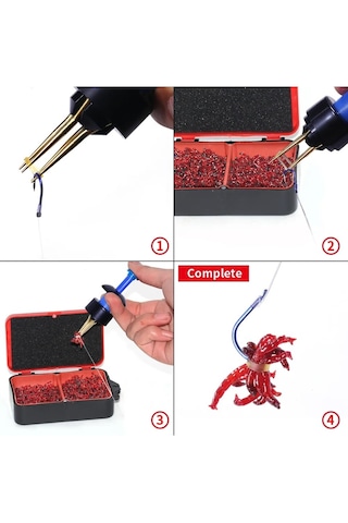 Kırmızı Solucan Balık Yemi Takma Aparatı