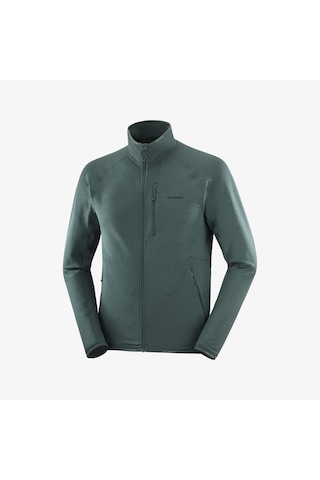 Salomon Essentıal Lıghtwarm Erkek Tam Fermuar Polar Green Gables Lc2706900 Yeşil