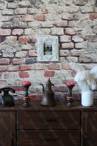 Neiwel Vintage Datca C Resim Ve Ayna Çerçevesi Beyaz