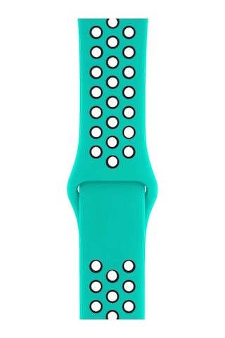 Apple Uyumlu Watch 38 40mm Silikon Kayış Turkuaz/siyah