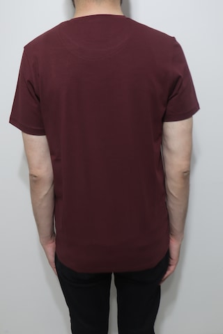 Santa Dmctekstil Erkek 2675 Düz Spor Kesim Rahat Kalıp Bisiklet Yaka Basic T-shirt Bordo