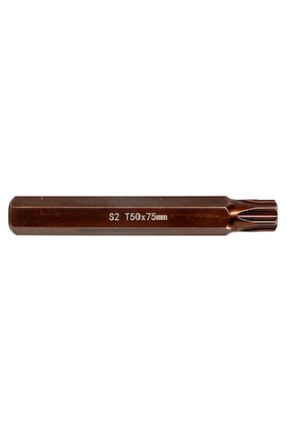 6569 Uzun Torx Bits Uç T50x75 Mm 10 Mm Saplı