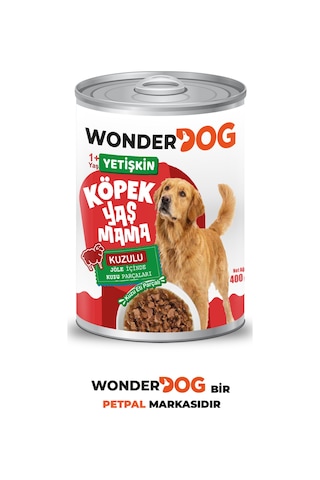 Wonderdog Kuzulu Yetişkin Köpek Konservesi 400gr X 12 Adet