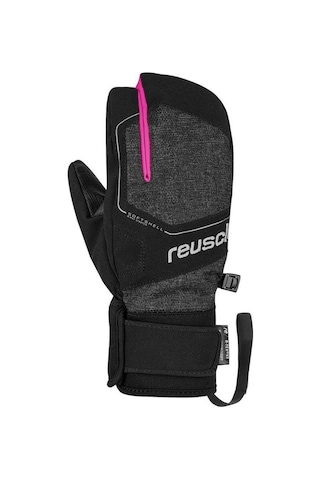 Reusch Torby R-Tex Xt Çocuk Üç Parmak Kayak Eldiveni Gri/Pembe