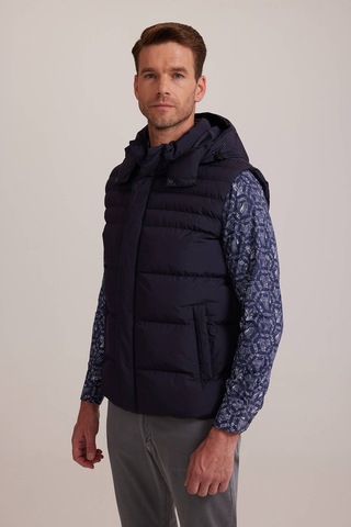 Ysf Erkek Lacivert Regular Fit Yelek