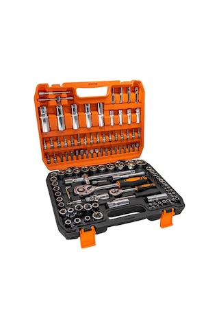 5446 1/2''- 1/4'' Lokma Takımı, Bits Uç Lokma Setli - 108 Parça