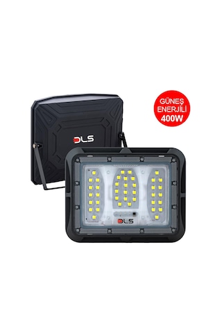 Dls 400w Güneş Enerjili Solar Led Projektör Harici Solar Panelli, 5 Metre Kablolu, Hareketli Konsollu 504-400-01