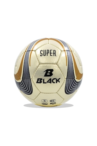 Black Süper Futbol Topu Std Altın - Siyah
