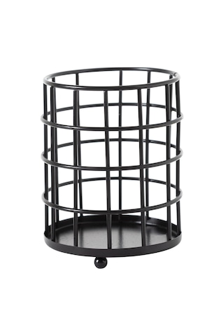 Mudo Home Black Metal Kaşıklık Yuvarlak 696123