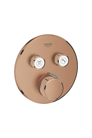 Grohtherm Smartcontrol Çift Valfli Akış Kontrollü Ankastre Termostatik Duş Bataryası - 29119Dl0 Bakır