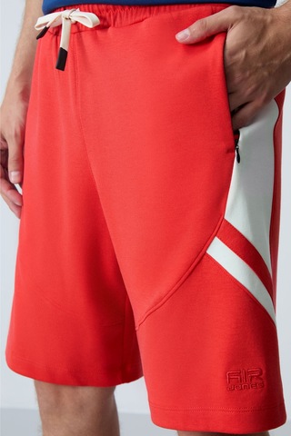 Tommy Life Fiesta Pamuklu Kalın Yumuşak Dokulu Standart Fit Basic Erkek Şort - 81281 Kırmızı