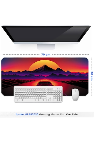 İlyuka Mousepad 70x30cm Büyük Boy Xl Mp487030 Car Ride