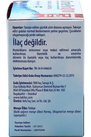 Omepa Q10 Omega3 Ubiquinol 90   Kapsül