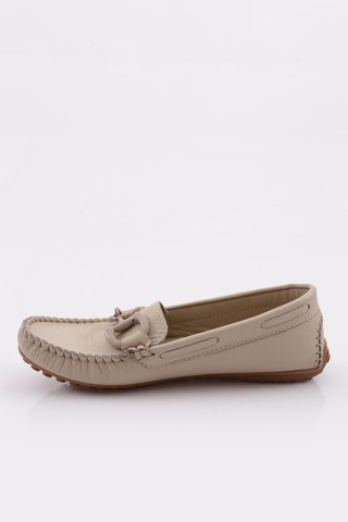 Dgn K105 Kadin Aksesuarli Loafer Ayakkabi K105-1774-R0152 Bej