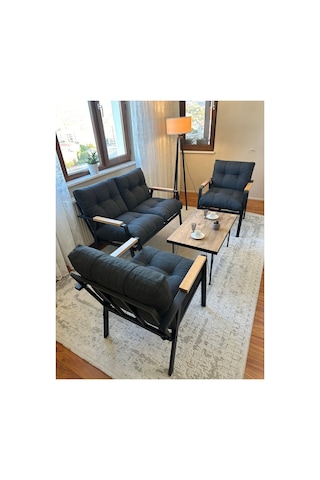 Gülizar,model, Balkon, Bahçe, Cafe, Metal Koltuk Takımı, Bahçe Takımı , Çay Seti, 2+1+1+masa