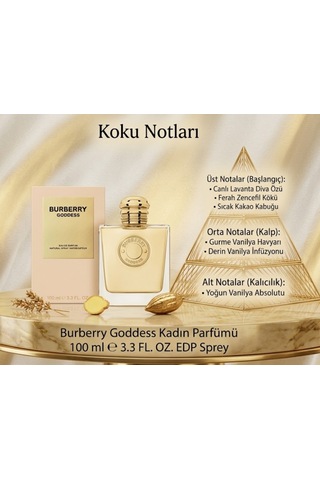 Burberry Goddess 100 Ml Kadın Parfümü Edp Çiçeksi Gurme Vanilya / Yoğun Kalıcı Etki Bby-100-ml Oryantal