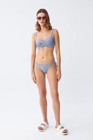 Akbeniz Kadın Straplez Mavi Bikini Takımı