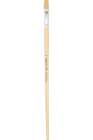 Bigpoint 258f Serisi Doğal Kıl Düz Kesik Fırça No: 14 X 12 Adet