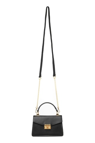 Çapraz Çanta Kadın Sheıla Piumelli Milano Bag P636 Black Siyah