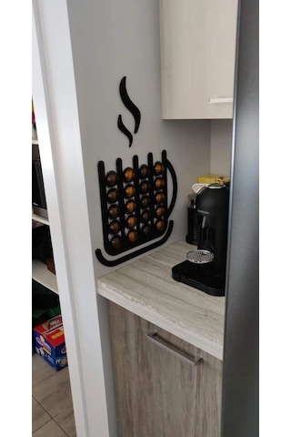 Kupa Tasarımlı Modern Nespresso Vertuo Kapsül Dispanseri / Standı Çok Renkli