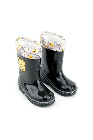 Gezer Kışlık Erkek Çocuk İçi Sıcak Astarlı Su Geçirmez Yağmur Bot Çizme Gc2kfm.00676.00.010.13 Siyah