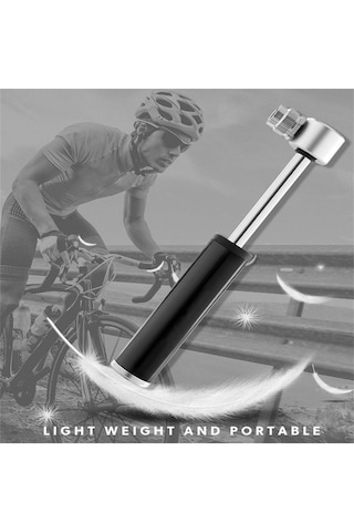 Yaleker Alüminyum Bisiklet Hava Pompa - 120 Psı Yüksek Basınçlı, Hafif & Taşınabilir, Hızlı Şişirme, Dışarıda Kullanım İçin, Mavi/kırmızı/gümüş Seçenekli