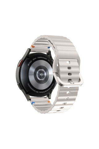 Huawei Watch Gt5 Pro 46mm İle Uyumlu Dalga Desenli Tokalı Yumusaş Soft Silikon Kordon