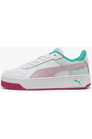 Puma Carina Street Jr 393846 16 Kadın Sneaker Ayakkabı Beyaz Pembe 36-40 Beyaz - Pembe