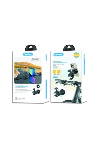 Go Des Gd-hd903 Magnetik Magsafe Sarsıntı Önleyici Motosiklet Ve Bisiklet Telefon Tutucu Siyah