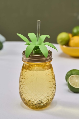 Karaca Ananas Transparent Pipetli Su Şişesi 550 Ml