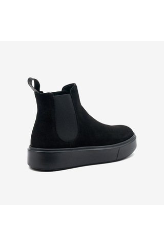 Nero Black Bot Kadın 41c2 Frau Waxy Chelsea Boot siyah