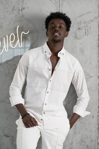 Advante Panolu Yaka Düğmeli Pamuklu Slimfit Yazlık Gömlek Kahve