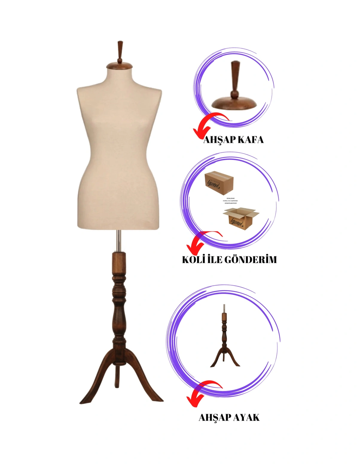 Vitrin Amaçlı 36 Beden Terzi Mankeni Vitrin Mankeni Cansız Manken İğne Batmaz 0004