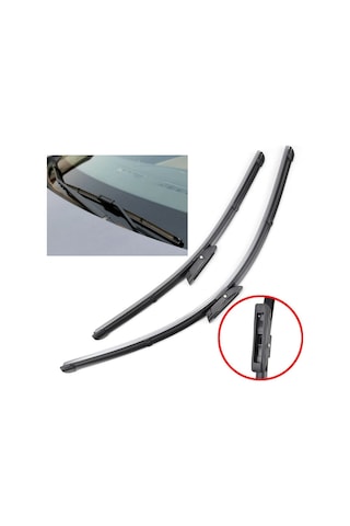 Renault Fluence 3 Ön Cam Muz Ön Silecek Süpürgesi Seti 2010-2018 411977202