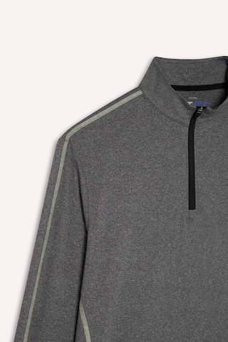 DeFactoFit Esnek Kumaş Standart Fit Fermuarlı Dik Yaka Sporcu Uzun Kollu Tişört D7311AX25SPBK81