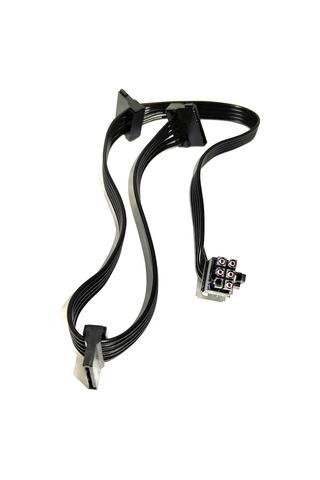 AoGo PCIe 6 Pin 3x Sata Modüler Güç Kablosu