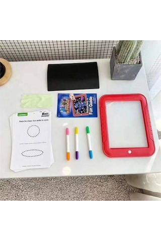 Magic Pad Çuk Eğitici Sihirli Işıklı Kalemli Öğretici Pili Pad