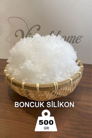 Vionel Home 1. Kalite %100 Boncuk Silikon Elyaf 500 G Beyaz, Yastık Oyuncak Dolgusu