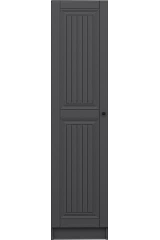 Minar Kale 1 Kapaklı Dolap İlkbahar Mebran 210cm - Antrasit/antrasit - Raflı Antrasit