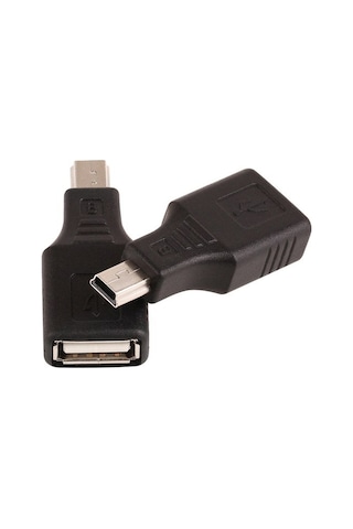 Koodmax 5 Pin Mini Usb Erkek To Usb Dişi Adaptör - Mini Usb Otg