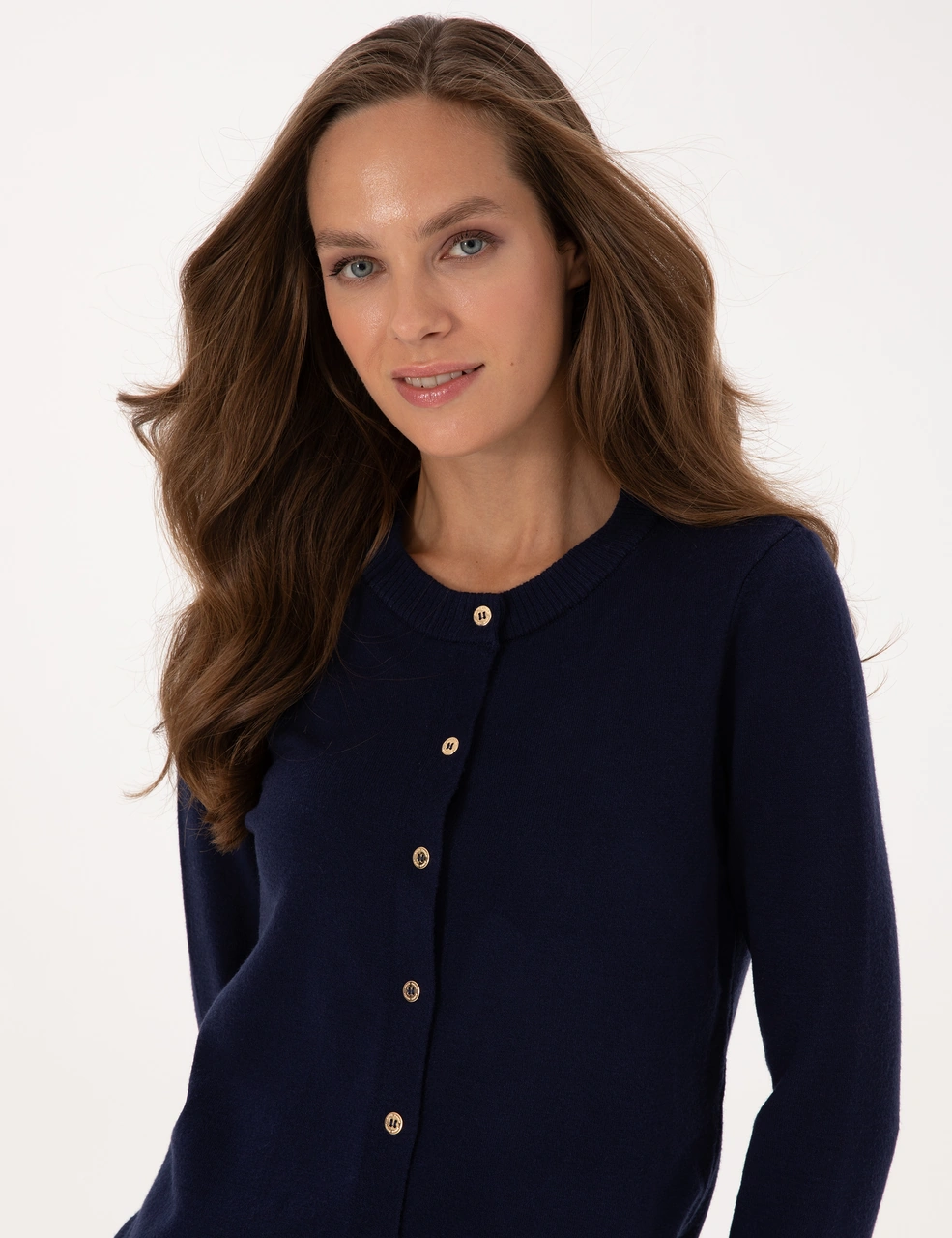 Pierre Cardin Kadın Lacivert Hırka Triko 50316337-vr033 Lacivert