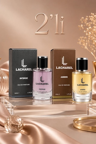 Lacharel Intense Ve Ambre 2'li Kadın Parfüm Seti Eau De Parfum 2x50 Ml Ferah