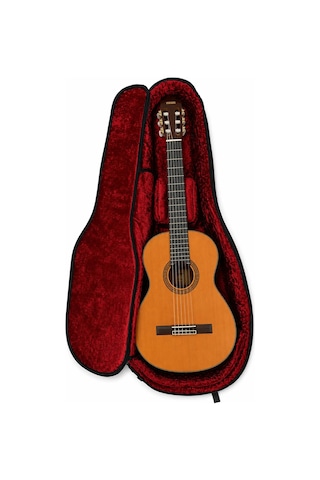 Solid Case Lux Klasik Gitar Gigbag Siyah Kırmızı
