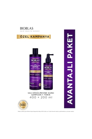 Biotin & Kafein Saç Dökülmesine Karşı Tonik + Şampuan